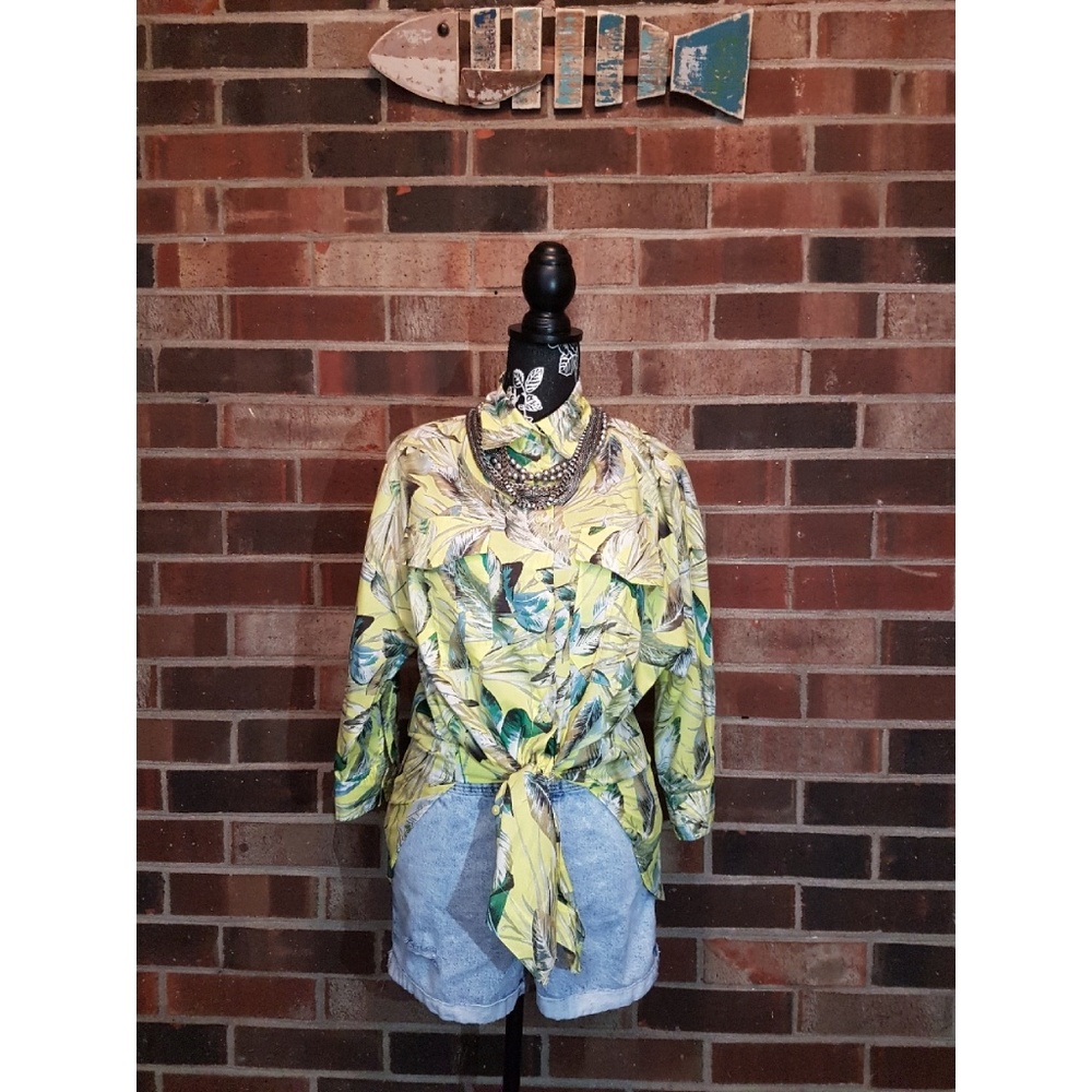 Zara Button Down Flowered Blouse - image 2